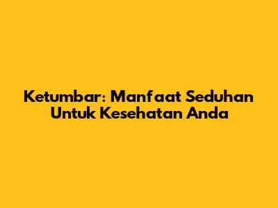 Ketumbar: Manfaat Seduhan Untuk Kesehatan Anda